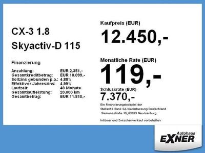 Gebraucht Mazda CX-3 Sports-Line 116 PS (85 kW) 2018 Deep crystal blue SUV