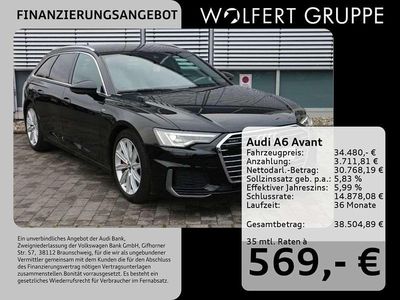 Mythosschwarz metallic Gebraucht 2021 Audi A6 S-Line Kombi | 34.480 € (Superpreis)