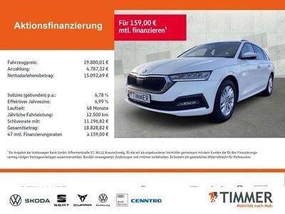 Gebraucht Skoda Octavia Ambition 150 PS (110 kW) 2021 Weiß Kombi