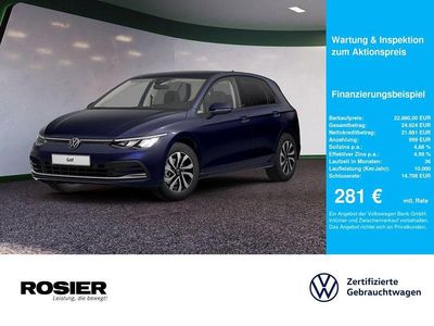 Blau / atlantik blue Gebraucht 2022 VW Golf Active Limousine | 22.880 € (Guter Preis)