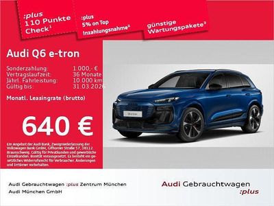 Gebraucht Audi Q6 e-tron Edition .1 284 kW (387 PS) 2024 Ascariblau metallic SUV