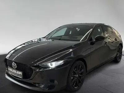 Neu Mazda 3 Exclusive-Line 186 PS (136 kW) 2025 Jet black Limousine