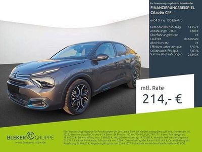 Gebraucht Citroën e-C4 Shine 100 kW (136 PS) 2021 Grau Limousine