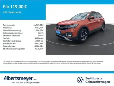 Gebraucht VW T-Cross United 116 PS (85 kW) 2020 Orange SUV