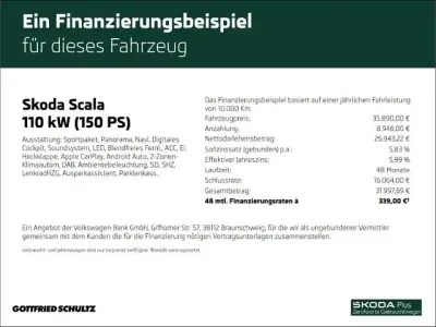 Brugt Skoda Scala Comfort 150 HK (110 kW) 2025 Sort Hatchback