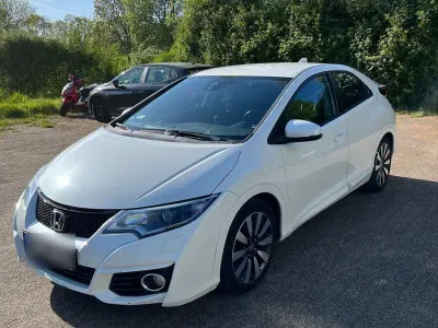 Brugt Honda Civic Elegance 120 HK (88 kW) 2016 Hvid Sedan