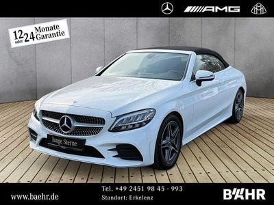 Gebraucht Mercedes C200 AMG 184 PS (135 kW) 2018 Unilack polarweiß Cabrio