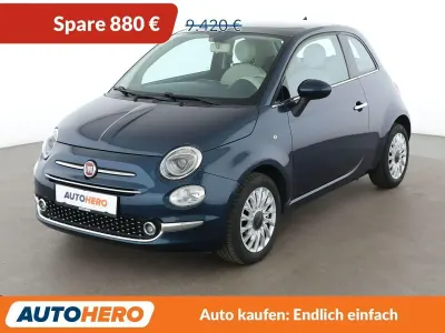 Gebraucht Fiat 500 Lounge 69 PS (50 kW) 2016 Blau Kleinwagen