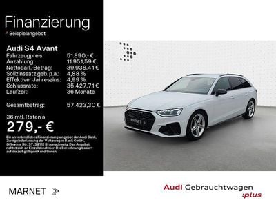 Gebraucht Audi S4 Competition 341 PS (250 kW) 2024 Gletscherweiß metallic Kombi