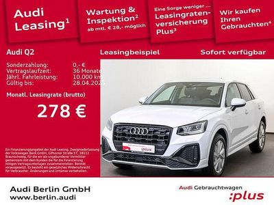 Gebraucht Audi Q2 S-Line 116 PS (85 kW) 2024 Gletscherweiß metallic SUV