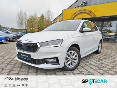 Gebraucht Skoda Fabia Ambition 110 PS (80 kW) 2022 Moonweiss metallic Kleinwagen