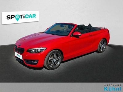 Second-hand BMW 218 Sport Line 136 CP (100 kW) 2019 Roșu Cabrio