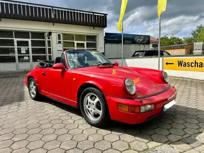 Brugt Porsche 964 250 HK (183 kW) 1993 Rød Cabriolet