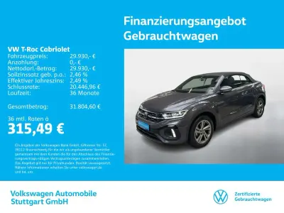 Gebraucht VW T-Roc Cabriolet R-line 150 PS (110 kW) 2025 Grau Cabrio