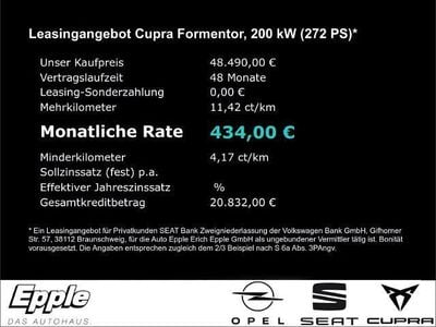 Neu Cupra Formentor VZ 272 PS (200 kW) 2026 Schwarz SUV