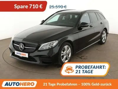 Gebraucht Mercedes C300 AMG line 258 PS (189 kW) 2018 Obsidianschwarz Kombi