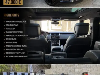 Gebraucht Land Rover Range Rover Sport HSE Dynamic 300 PS (220 kW) 2021 Schwarz SUV