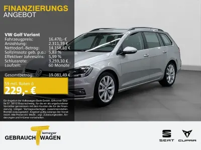 Brugt VW Golf VII Highline 125 HK (91 kW) 2018 Sølv Stationcar