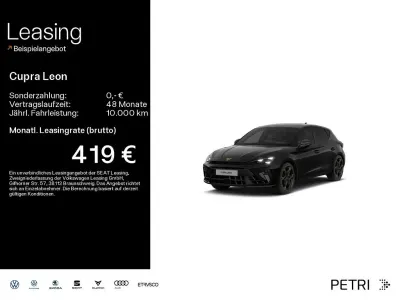 Nowe Cupra Leon VZ 272 KM (200 kW) 2026 Czarny Sedan/Limuzyna