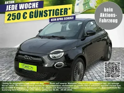 Second-hand Fiat 500e Icon 69 kW (95 CP) 2023 Negru Berlinǎ