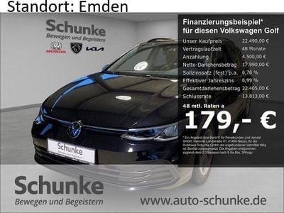 Gebraucht VW Golf VIII Life 110 PS (80 kW) 2023 Schwarz Kombi