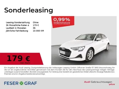 Gebraucht Audi A3 Ambiente 150 PS (110 kW) 2025 Gletscherweiß metallic Limousine