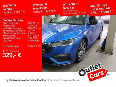 Gebraucht Skoda Octavia RS 200 PS (147 kW) 2022 Raceblau metallic Kombi