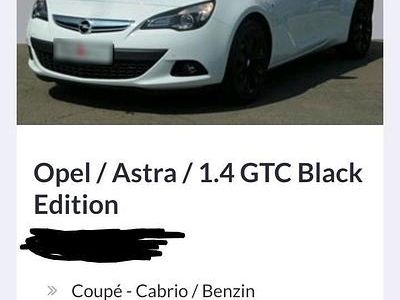 Second-hand Opel Astra GTC 140 CP (102 kW) 2017 Alb Berlinǎ