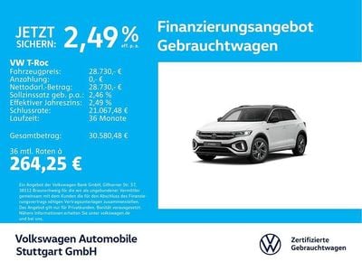 Gebraucht VW T-Roc R-line 150 PS (110 kW) 2025 Pure white/schwarz SUV