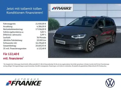 Gebraucht VW Touran Active 122 PS (89 kW) 2023 Uranograu Van / Kleinbus