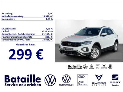 Gebraucht VW T-Roc Life 116 PS (85 kW) 2023 Weiß SUV