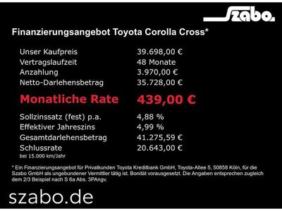 Neu Toyota Corolla Cross Team 179 PS (131 kW) 2025 Schwarz SUV