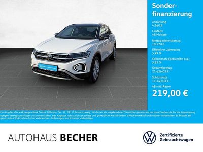 Gebraucht VW T-Roc Style 110 PS (80 kW) 2022 Weiss SUV