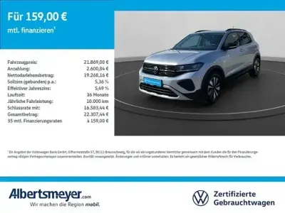 Gebraucht VW T-Cross Goal 116 PS (85 kW) 2025 Silber SUV