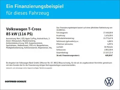 Usata VW T-Cross Style 116 CV (85 kW) 2020 Nero SUV