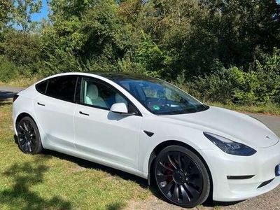 gebraucht Tesla Model 3 PERFORMANCE WEISSE SITZE