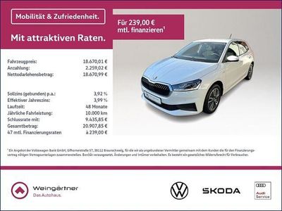 Gebraucht Skoda Fabia Tour 95 PS (69 kW) 2023 Weiß Kleinwagen