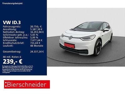 Weiß Gebraucht 2020 VW ID.3 Pro Kleinwagen | 20.749 € (Fairer Preis)