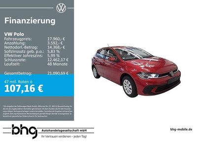 Gebraucht VW Polo Goal 80 PS (58 kW) 2025 Rot Kleinwagen