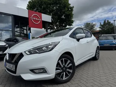Gebraucht Nissan Micra Acenta 90 PS (66 kW) 2018 Weiß Kleinwagen