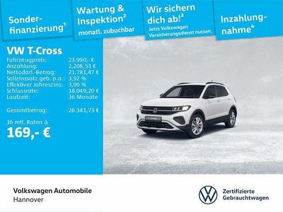 Pure white Gebraucht 2025 VW T-Cross Goal SUV | 23.990 € (Fairer Preis)