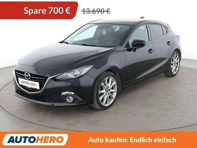 Jet black Gebraucht 2015 Mazda 3 Sports-Line Limousine | 12.990 € (Etwas zu teuer)