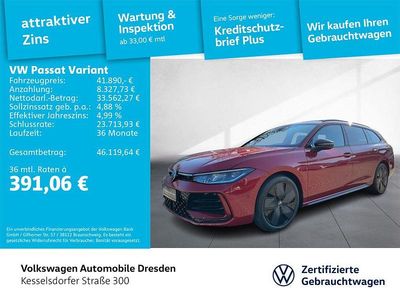 Gebraucht VW Passat R-line 150 PS (110 kW) 2024 Chilirot metallic Kombi