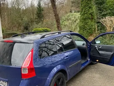 Brugt Renault Mégane II Dynamique 111 HK (81 kW) 2006 Blå Sedan