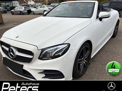 Polarweiss unilack Gebraucht 2018 Mercedes E220 AMG Cabrio | 39.880 € (Teuer)