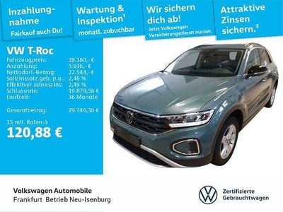 Gebraucht VW T-Roc Goal 150 PS (110 kW) 2024 Petroleum blue metallic (metallic) SUV