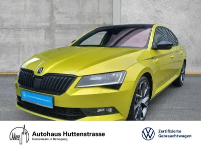 Używany Skoda Superb SportLine 280 KM (205 kW) 2017 Żółty Sedan/Limuzyna
