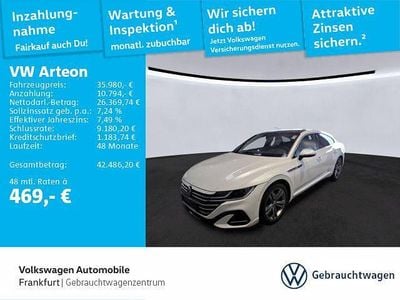 Gebraucht VW Arteon R-line 200 PS (147 kW) 2022 Oryxwhite perlmutteffekt Limousine