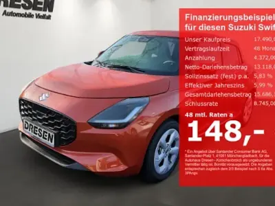 Neu Suzuki Swift Comfort 83 PS (61 kW) 2026 Orange Kleinwagen