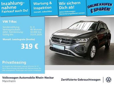 Gebraucht VW T-Roc Life 150 PS (110 kW) 2022 Grau SUV